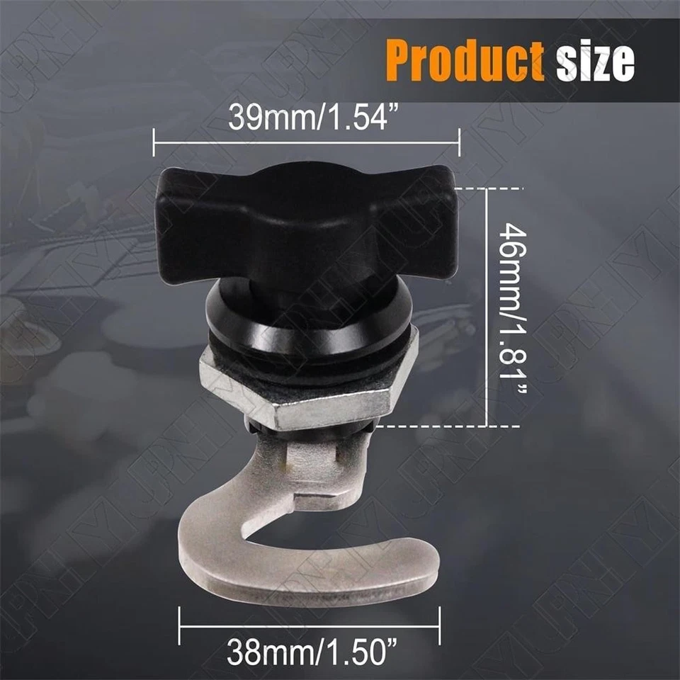 2PCS Car Front Storage Rack Box Detent Latch For Polaris Sportsman 300 400 450 - Image 4 of 4