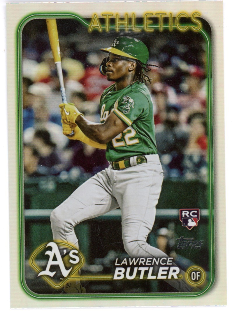 2024 TOPPS SERIES 2 RAINBOW FOIL LAWRENCE BUTLER RC #676 OAKLAND ATHLETICS