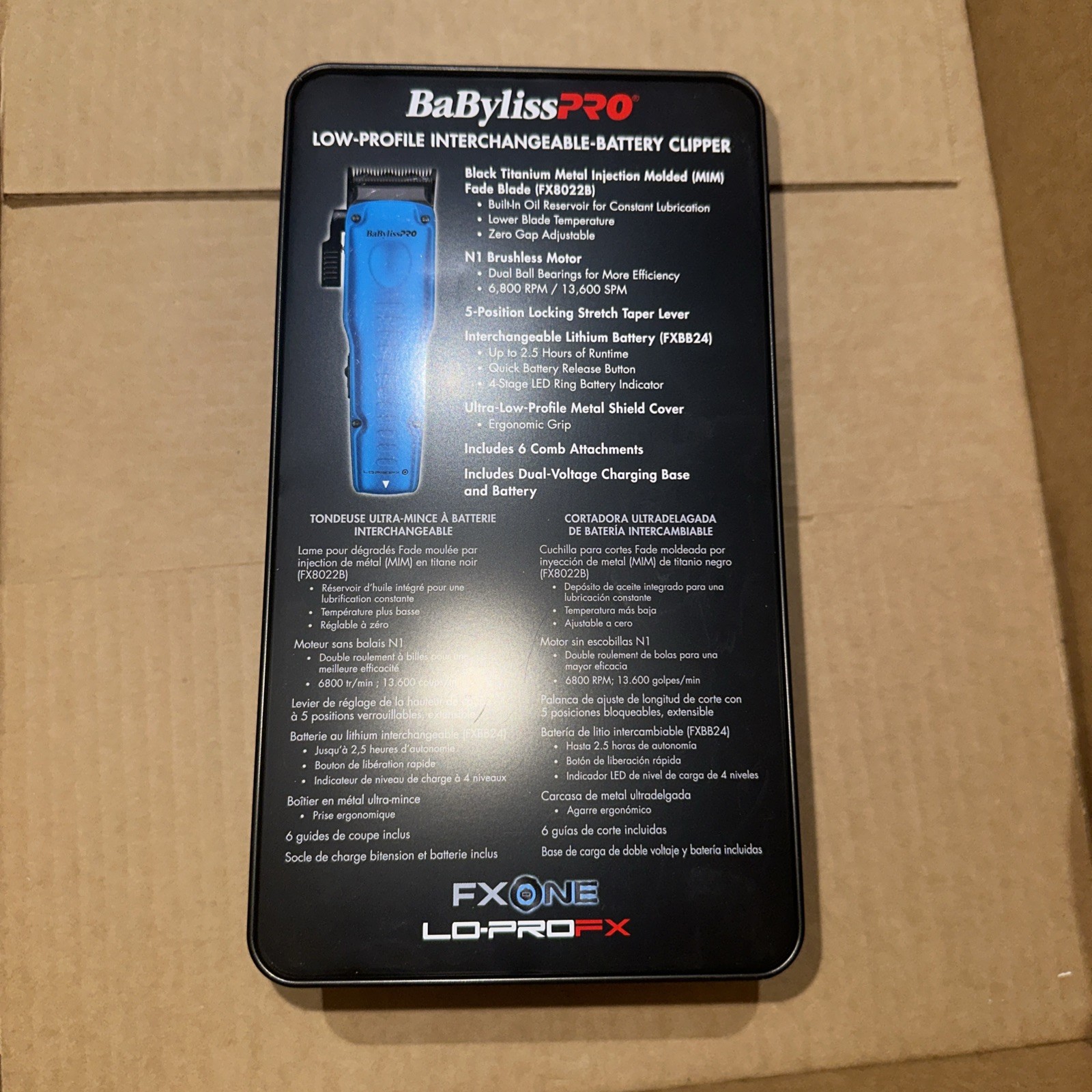 BaBylissPRO  Blue FXONE LoProFX  Clipper New