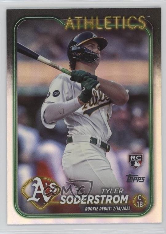 2024 Topps Update Rookie Debut Rainbow Foil Tyler Soderstrom #US116 14lm