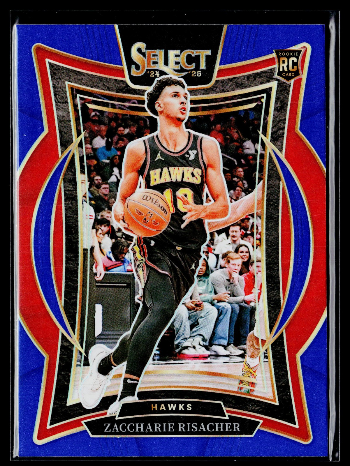 2024-25 Panini Select Zaccharie Risacher Rookie Blue (Retail) #86
