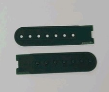 1 par de cubiertas de correa de reparación Snapback 7 agujeros sombrero de plástico hebilla a presión verde oscuro