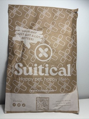 NEW Suitical Recovery Suit Dog Surgery Clip Up System 2XS XXS Black Fabric