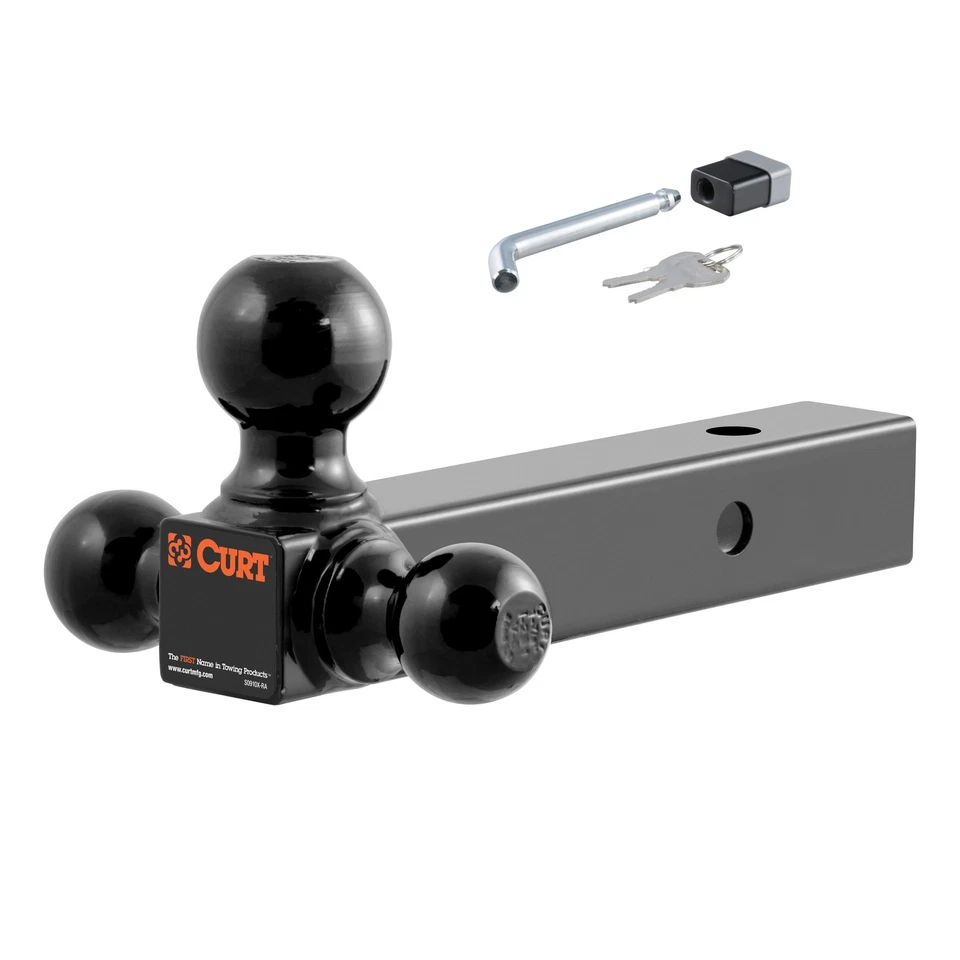 CURT Trailer Hitch Class 3, Multi-Ball Mount, Lock for 1987-2004 Dodge Dakota Foto 3 de 4