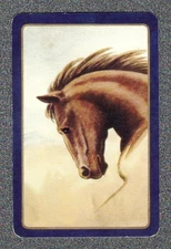 Vintage Swap Playing Card 1950's Coles Card STALLION HORSE 1 unNamed Collection