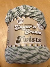Lily Sugar  n Cream yarn Twist Green super size 3 oz. 150 yds. 100 cotton