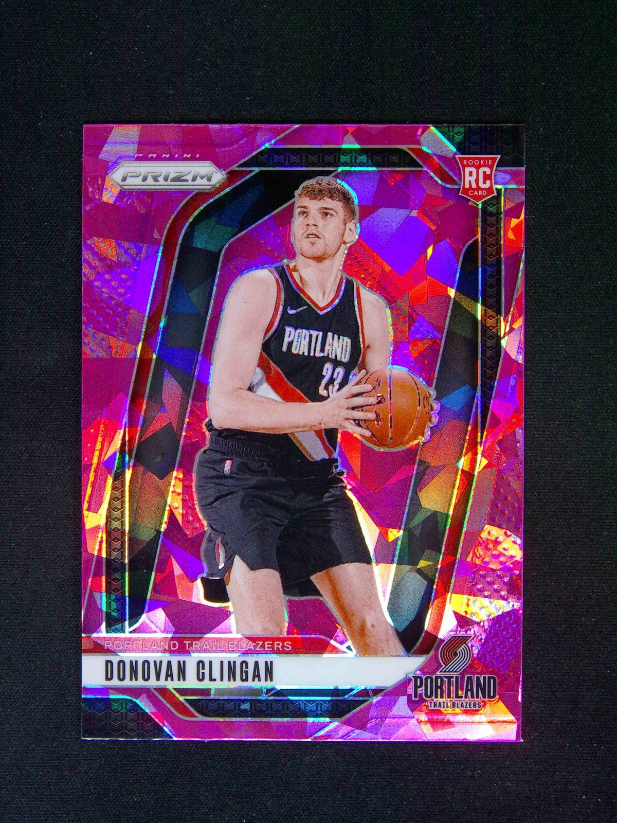 2024-25 Panini Prizm Donovan Clingan #221 RC Rookie Pink Ice
