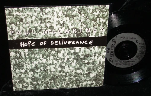 PAUL McCARTNEY    HOPE OF DELIVERANCE   1992 UK 45 & PICTURE SLEEVE     BEATLES