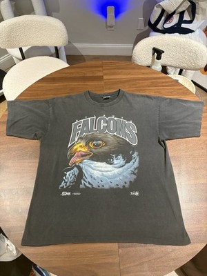 VTG 1992 Salem Atlanta Falcons Mascot Single Stitch BLK Graphic T-Shirt Men's XL