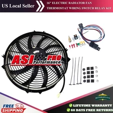 16" ELECTRIC RADIATOR FAN THERMOSTAT WIRING SWITCH RELAY KIT