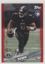 2019 Topps Alliance of American Football Red 56/99 Blake Sims #112 0c2
