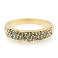 Cavill Ring 0,35Ct Diamant Rundschliff Vergoldet 925 Sterlingsilber Damen-