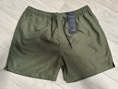 Firetrap New Men s Drawstring Khaki Green Large Swim Shorts RRP £29.99