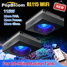 2PCS 6PCS PopBloom LED Aquarium Light Full Spectrum Coral Reef Marine Dimmable