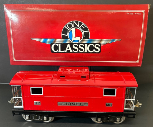 Carro de tren Lionel Classics hojalata # 1217 rojo caboose calibre O con caja original de colección | Zustand: New