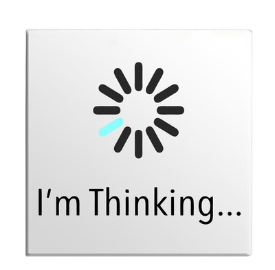 I Am Thinking Icon Programmer Programming Language Computer Sign Fridge Magnet