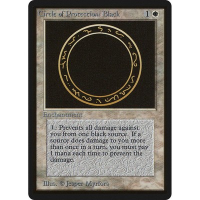 MTG \>> Circle of Protection: Black (Beta) // English - 341 Trading - Magic