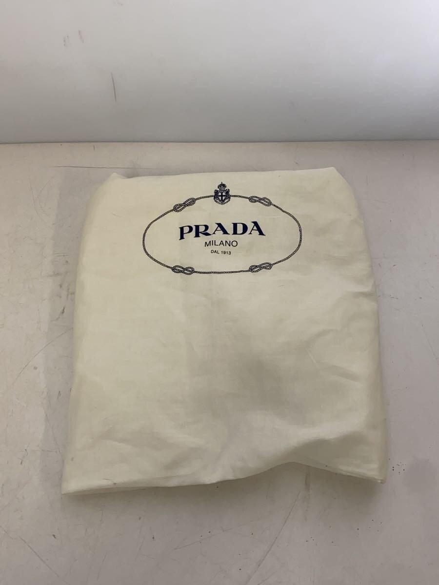 PRADA Handbag Leather BLK Solid From Japan - image 7