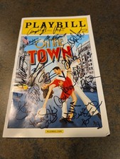 Playbill “On The Town” Lyric Theatre, March 2015, cast autographed