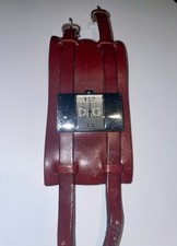 Dolce & Gabbana Wide Red Leather Women’s Wrist Watch