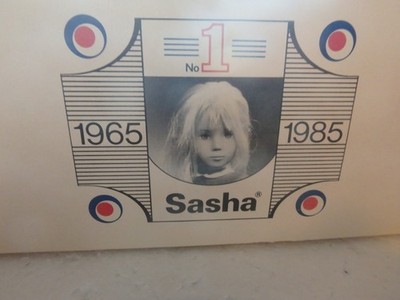 Vintage 16'' Sasha Doll's 20 Year Anniversary 1965 To 1985 Paperwork/Box England