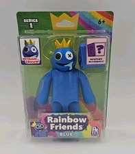 Rainbow Friends BLUE 5" Action Figure Roblox Posable Series 1 PhatMojo Sealed