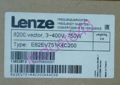 E82EV751K4C200 NEW LENZE E82EV751_4C200 Inverter 8200 Vector 0.75kW