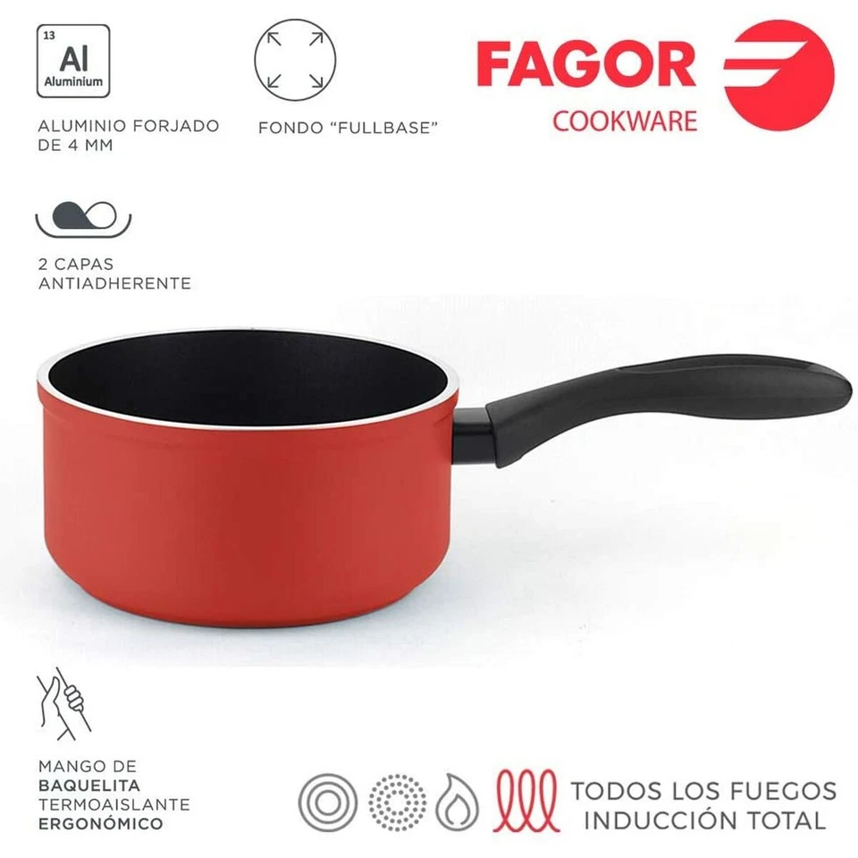 Cazo Fagor Aluminio Forjado Gris Ø 16 cm - Imagen 4 de 4