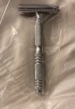 Men's Classic Shaving Double Edge DE Safety Razor Wet Shave + 5 Blades