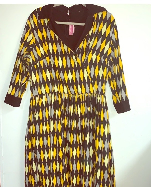 Pinup Couture Harlequin Retro Dress in Plus Size 3X