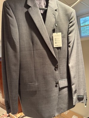 Ralph Lauren Gray Sharkskin Ultrafex Suit