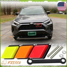 Classic Retro Tri-color Automotive Front Mesh Grille Label Emblem Kit For Toyota