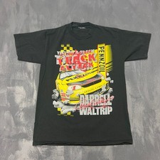 Vintage Darrell Waltrip Nascar Shirt Mens Medium Black 1990s