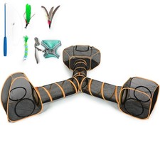 5 in 1 Outdoor Cat Tents with Tunnels for Outside - Cat Enclosures for Indoor...