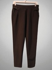 Maze Black Shimmer Womans Skinny Stretch Slacks Pants Trousers Womans Large