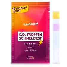 K.O.-Tropfen Schnelltest Selbsttest / Ergebniss in 15 Sekunden, 1-100 Stk.