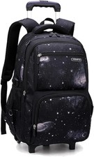 Boys Rolling Backpacks Kids'Luggage Wheeled Backpack for School Kids Trolley ...