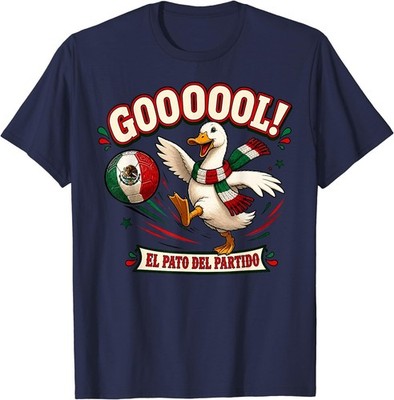 Merlin the Duck Mexico Soccer El Pato del Partido T-Shirt