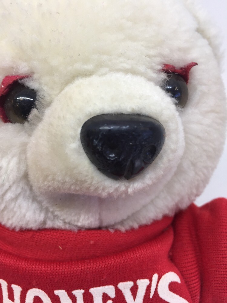 SHONEY'S White Plush Teddy Bear 10” - Vintage 90s Giveaway | eBay