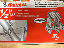 RAMSET - 12HSSS10L 1/2" 13 mm Conduit Clamp 100 qty