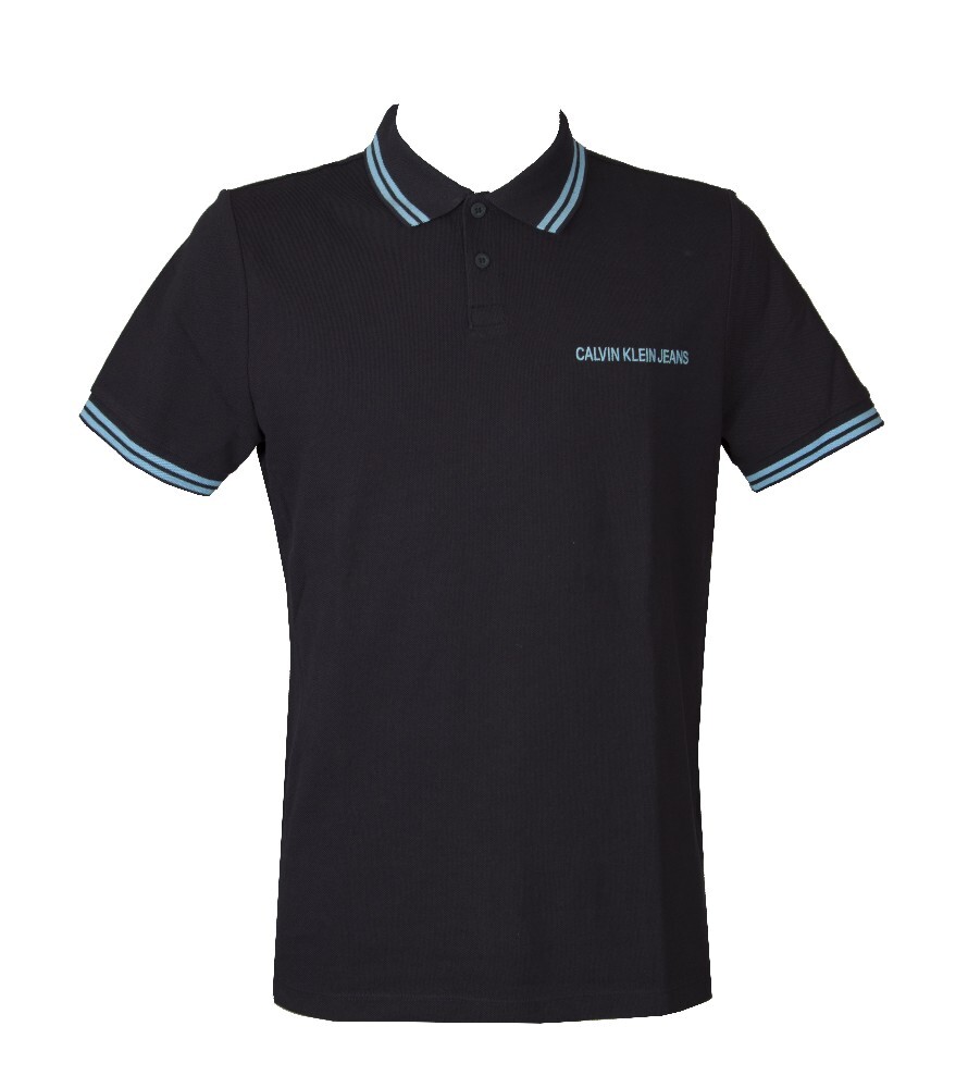 Поло uomo mezza с манишкой из коллекции colletto e bottoni и пике с логотипом ricamato CK CALVIN 17990₽