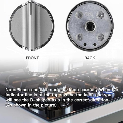 Reemplace la estufa de gas de repuesto para perilla de acero inoxidable Whirlpool W10594481 - Imagen 7 de 13