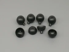 25pc 1" Plastic Fireworks Aerial Ball Shell Craft Hemispheres