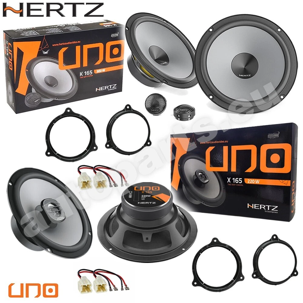 Hertz K 165 Kit Altoparlanti 2 Vie 165 Mm Per Auto + Adattatori Per PEUGEOT Expert Dal 2007