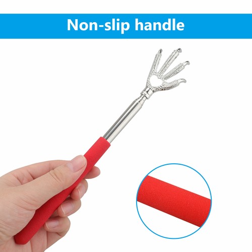 3x New Stainless Steel Telescoping Extendable Back Scratcher Eagle Claw Massager - Picture 5 of 8