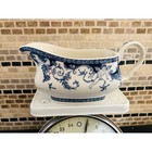 The Royal Palaces by Rosina-Queens Gravy Boat White with Blue Cherub Design
