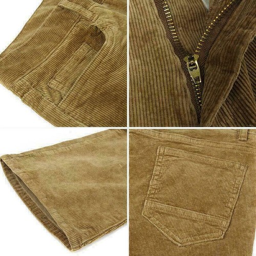 Herren Vintage Cord Glockenboden Schlaghose Bootcut Freizeit Lange Hose Chic - Bild 7 von 10