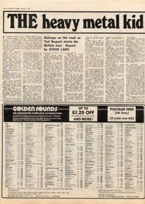 Ted Nugent The Heavy Metal Kid MM7 Interview 1977