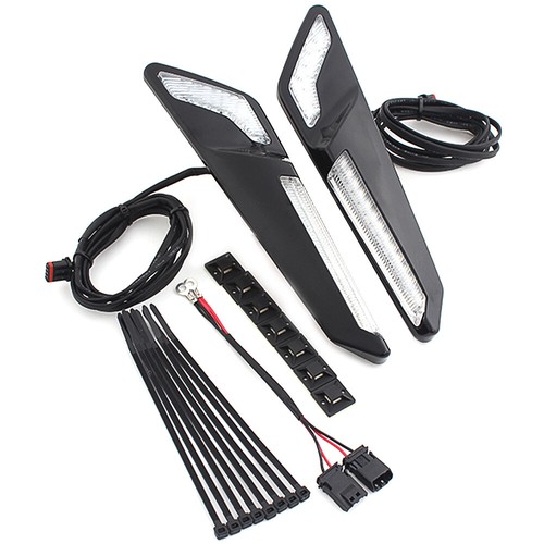 Luces de conducción LED ámbar delanteras montadas en horquilla aptas para Honda GL1800 GoldWing 18-up - Imagen 8 de 13