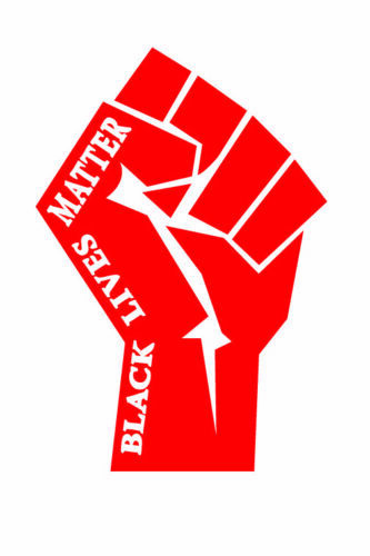 Download Black Lives Matter / BLM Fist 10" x 7" Vinyl Sticker multi ...